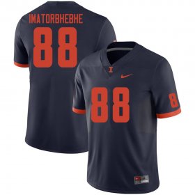 Sale - Daniel Imatorbhebhe #88 Navy Men Fighting Illini University Football Official Jersey 3203727