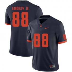 Sale - Keith Randolph Jr. #88 Navy Men Fighting Illini University Football Embroidery Jersey 1301935